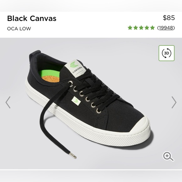 Cariuma Other - NWT Cariuma OCA Low Black Canvas Sneaker
